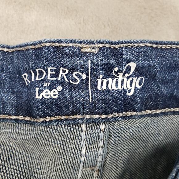 NWT Lee Riders Womens Bootcut Jeans 12 Medium Dark Indigo Blue Deep Dye 30x29 - Picture 6 of 14